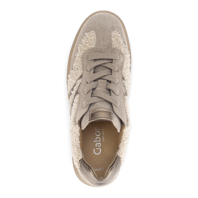 Gabor 76.475.61 Dahma Beige Wool Detail Trainer