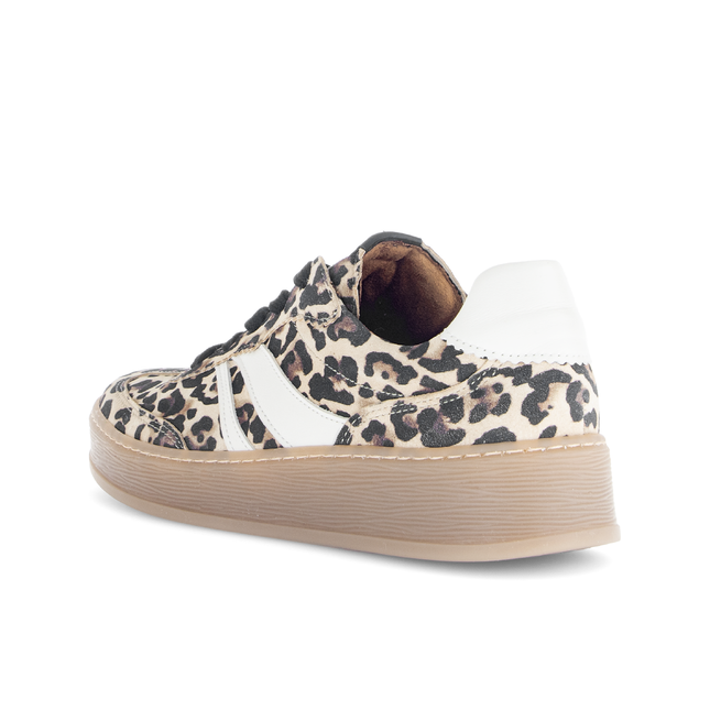 Gabor 76.475.90 Dahma Animal Print & Off White Detail Trainer