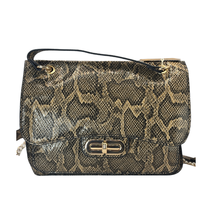 Concept Snake Print Crossbody Beige