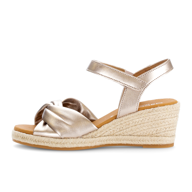 Gabor 82.712.82 Moon Gold Ladies Dress Wedge Sandals