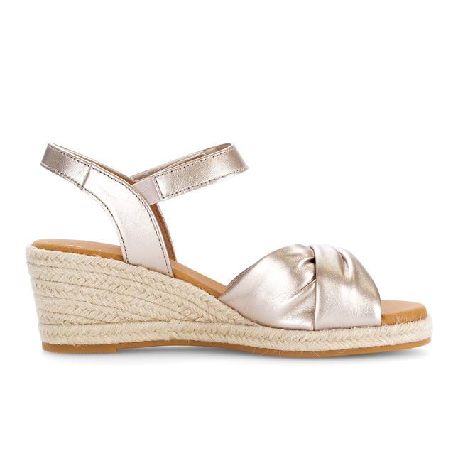 Gabor 82.712.82 Moon Gold Ladies Dress Wedge Sandals