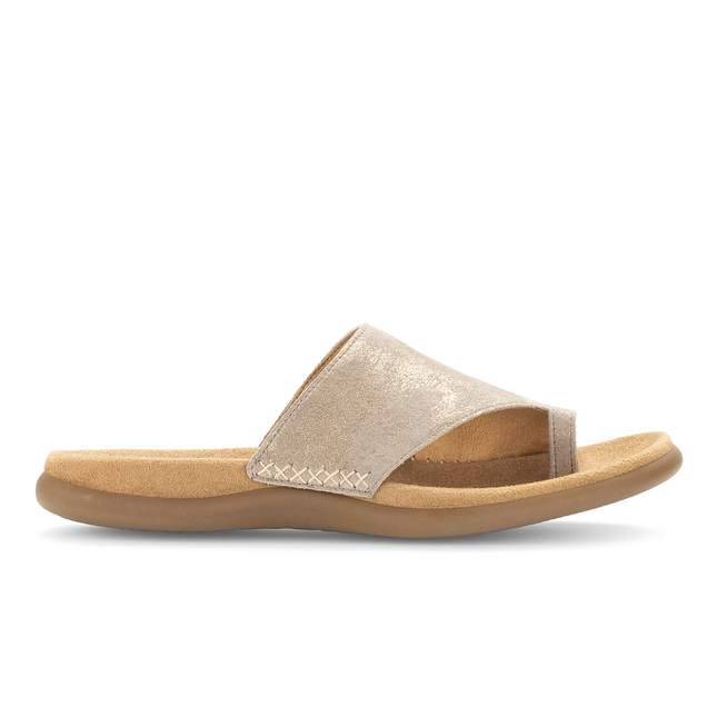 Gabor 83.700.62 Lanzarote Metallic Ladies Slides Sandals