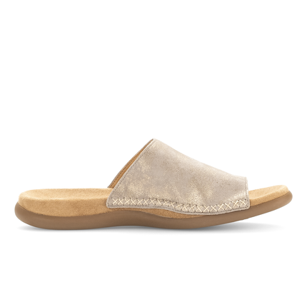 Gabor 83.700.62 Lanzarote Metallic Ladies Slides Sandals