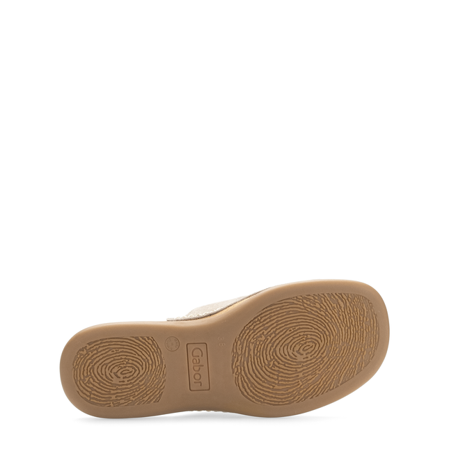 Gabor 83.700.62 Lanzarote Metallic Ladies Slides Sandals
