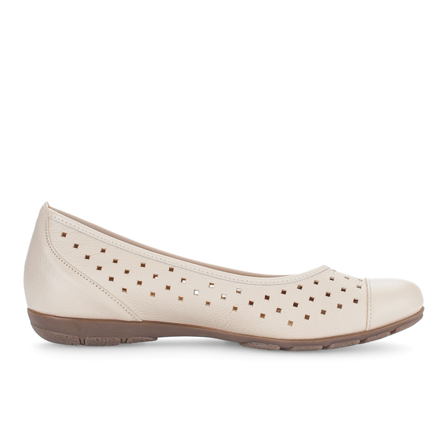 Gabor 84.169.22 Cervo crème Ruffle White Pump