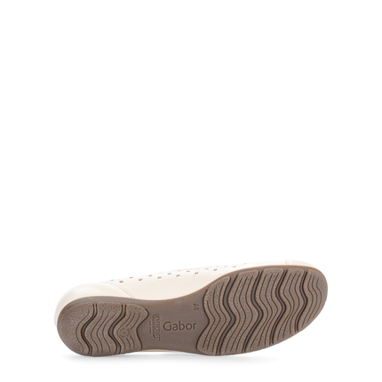 Gabor 84.169.22 Cervo crème Ruffle White Pump