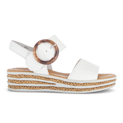 Gabor 84.550.20 Nappa Nava latte (So.kalk) Andre White Dressy Ladies Sandals