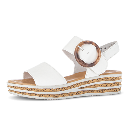 Gabor 84.550.20 Nappa Nava latte (So.kalk) Andre White Dressy Ladies Sandals