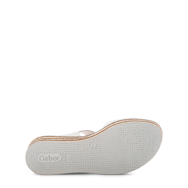 Gabor 84.550.20 Nappa Nava latte (So.kalk) Andre White Dressy Ladies Sandals