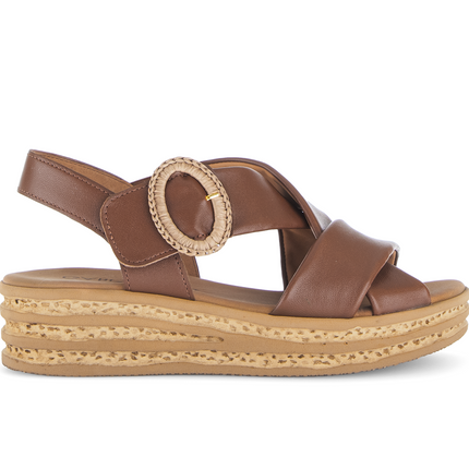 Gabor 84.556.24 Lammnappa cognac Auckland Tan Ladies Sandals