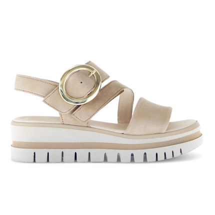 Gabor 84.627.14 Sand (gold) Amarillo Gold Ladies Wedge Sandals