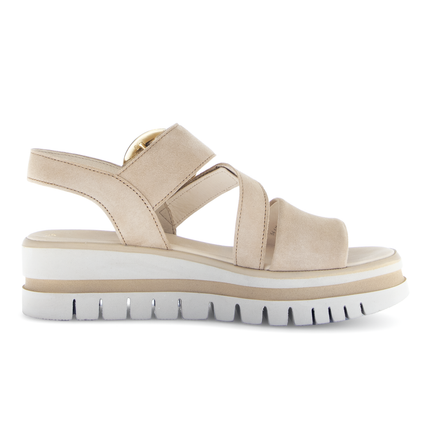 Gabor 84.627.14 Sand (gold) Amarillo Gold Ladies Wedge Sandals