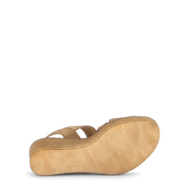 Gabor 84.771.14 Samtchevreau peanut Embrace Brown Dressy Sandals