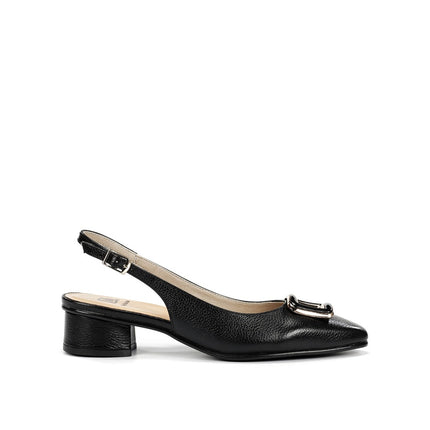 Dorking by Fluchos Tea D9514 Indios Negro Women’s Leather Dress Pumps – 3 cm Comfort Heel, TPU Sole – Summer 2026 (Black)