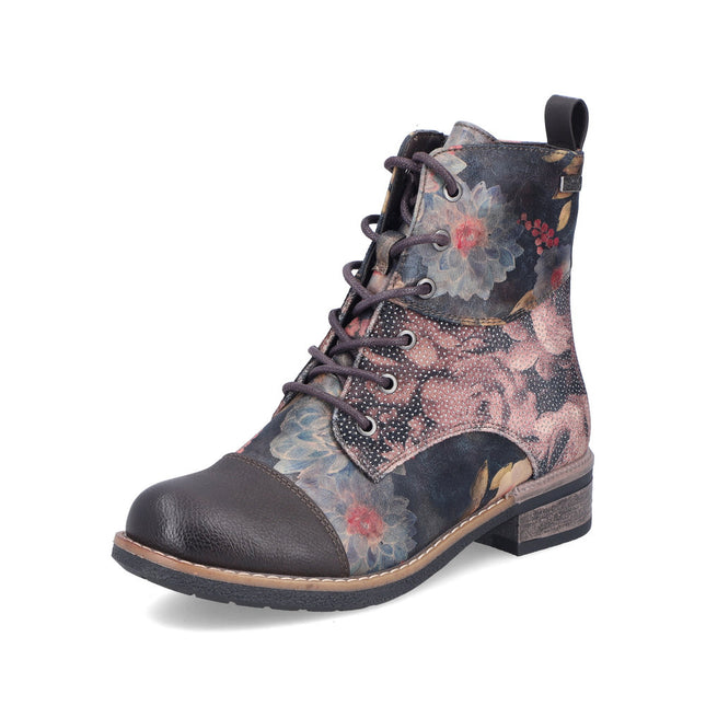 Rieker 94611-91 Multi Flower Ankle Boot
