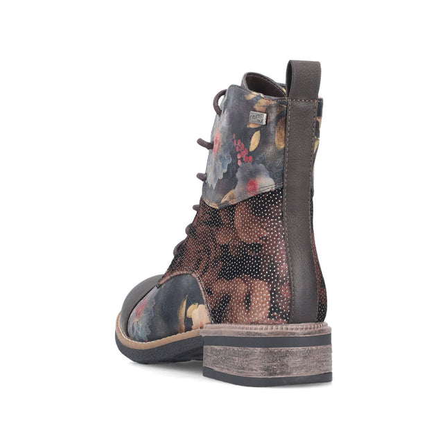 Rieker 94611-91 Multi Flower Ankle Boot