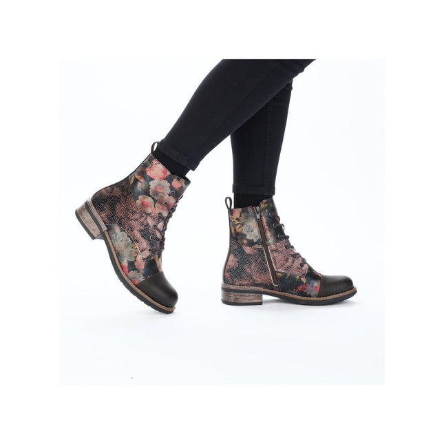 Rieker 94611-91 Multi Flower Ankle Boot