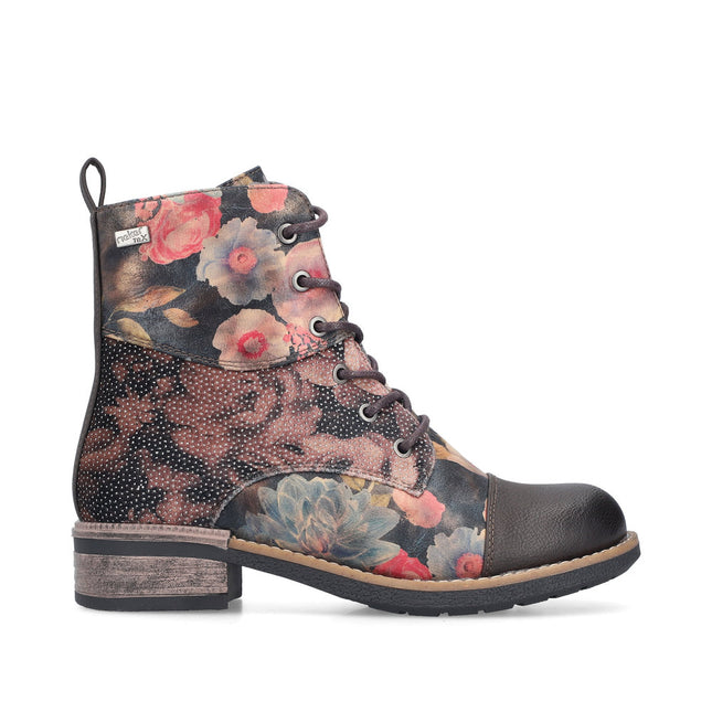 Rieker 94611-91 Multi Flower Ankle Boot