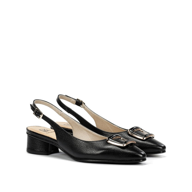 Dorking by Fluchos Tea D9514 Indios Negro Women’s Leather Dress Pumps – 3 cm Comfort Heel, TPU Sole – Summer 2026 (Black)