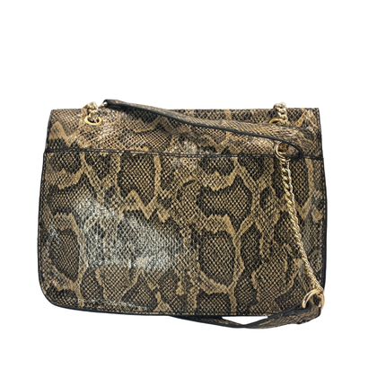 Concept Snake Print Crossbody Beige