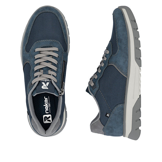 Rieker B9302-14 Blue Mens Trainers