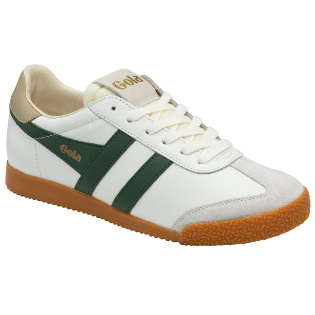 Gola Elan Leather White/Evergreen/Bone