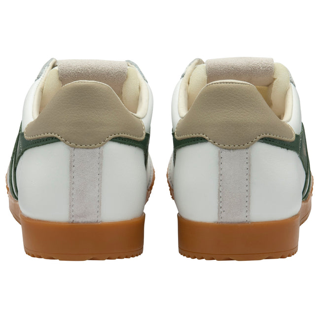 Gola Elan Leather White/Evergreen/Bone