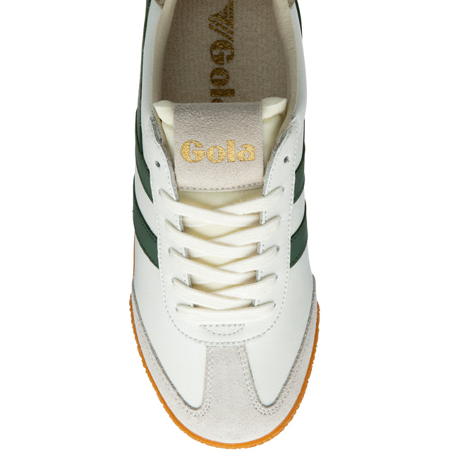 Gola Elan Leather White/Evergreen/Bone