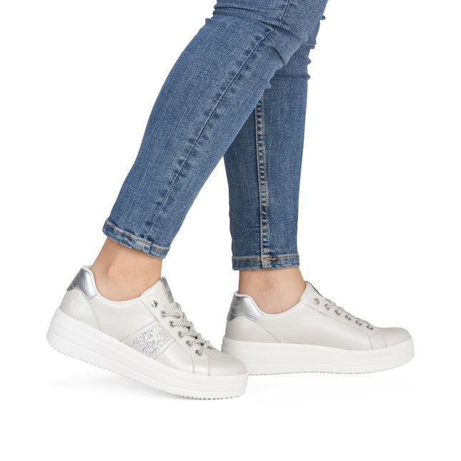 Remonte D1C10-90 Silver Ladies Trainers