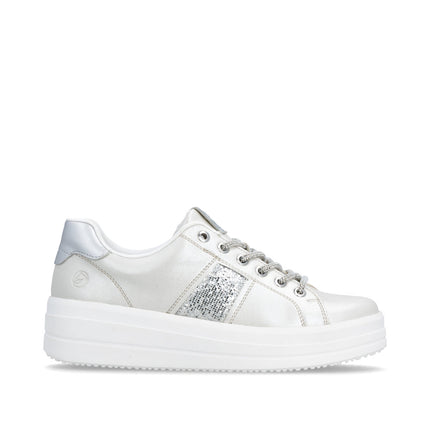 Remonte D1C10-90 Silver Ladies Trainers