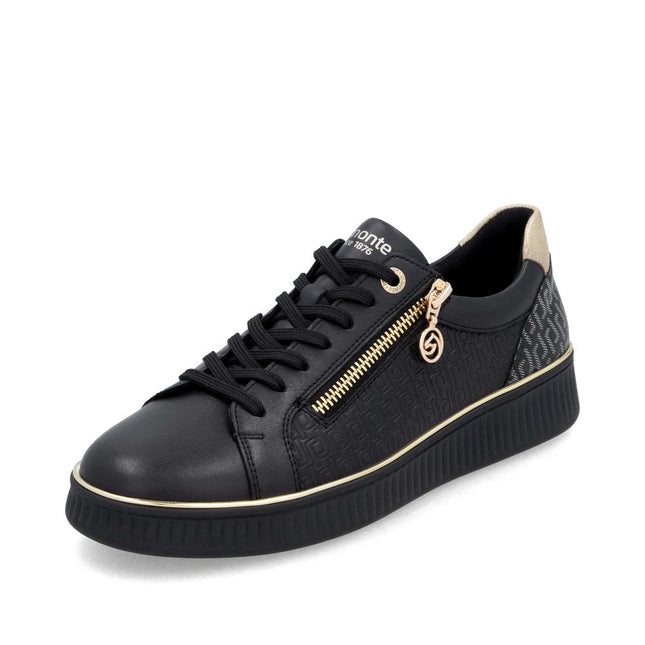 Remonte D2E00-03 Black Low-Top Womens Trainer