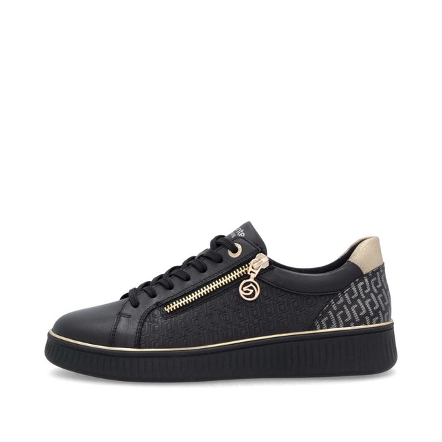 Remonte D2E00-03 Black Low-Top Womens Trainer