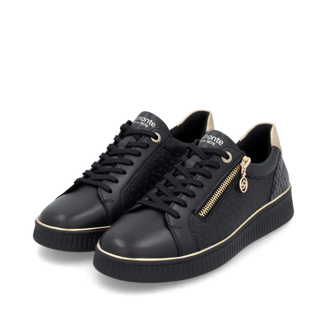 Remonte D2E00-03 Black Low-Top Womens Trainer