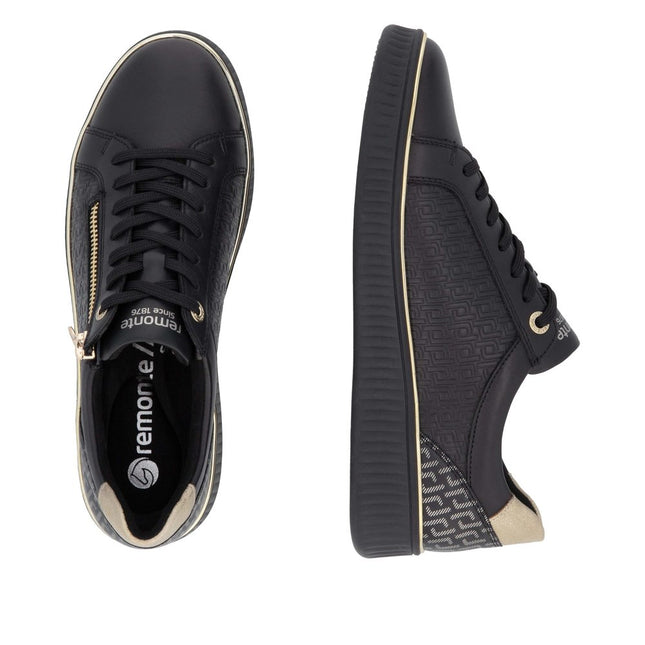 Remonte D2E00-03 Black Low-Top Womens Trainer