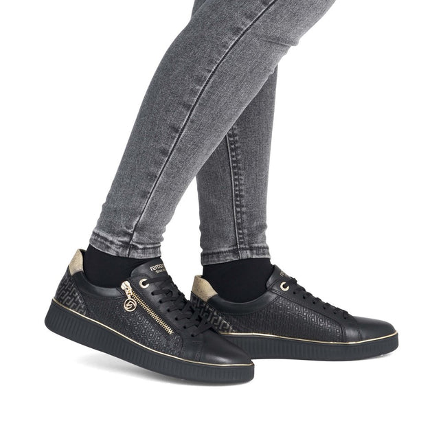 Remonte D2E00-03 Black Low-Top Womens Trainer