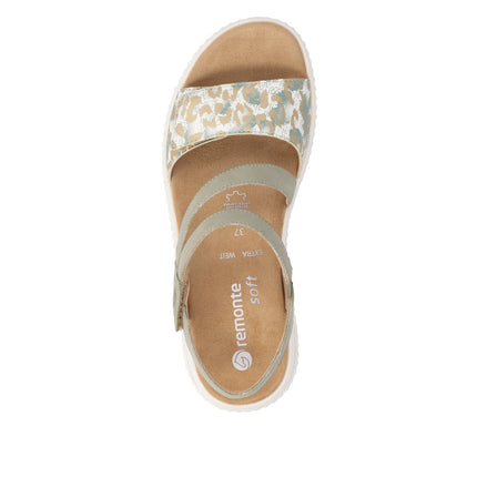Remonte D3L51-52 Green Ladies Everyday Sandals