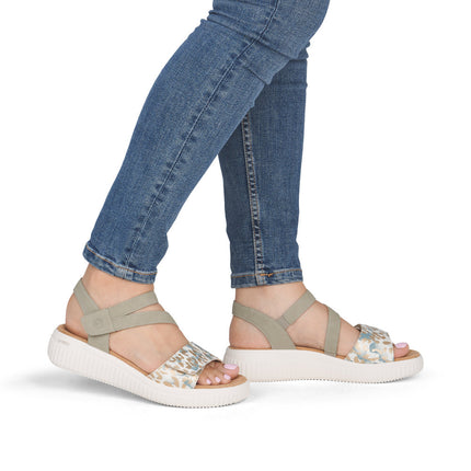 Remonte D3L51-52 Green Ladies Everyday Sandals