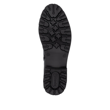 Remonte D8683-04 Black Ladies Casual Ankle Lace-Up Zip-Up Boots