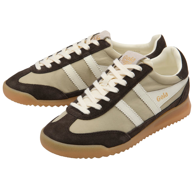 Gola Women's Firefly Trainer Bone/Mocha/Off White CLB577CF