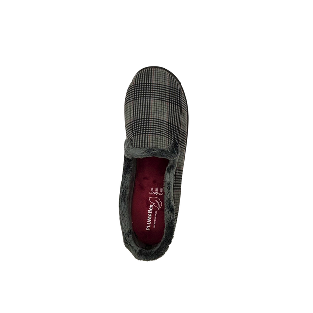 ROAL 12269 COPETE CUADRO TEXAS GRIS Mens Grey Slippers