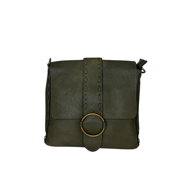 Concept Crossbody Bag with Boho Strap Khaki