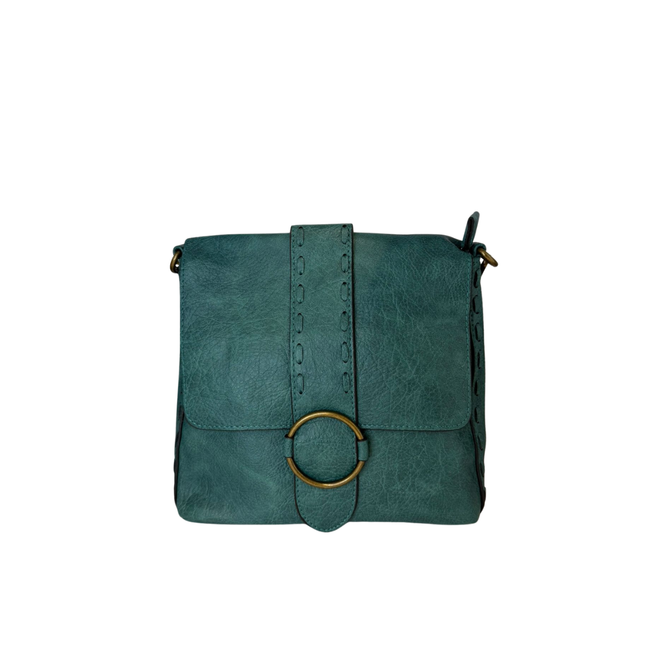 Concept Crossbody Bag with Boho Strap Blue