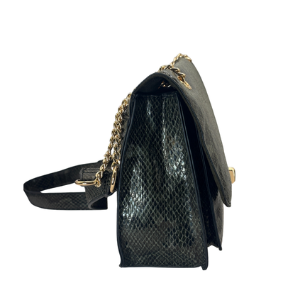 Concept Snake Print Crossbody Olive Green