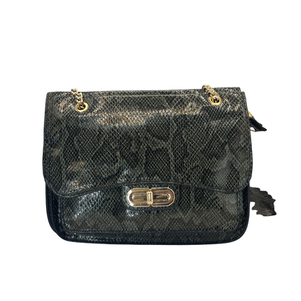 Concept Snake Print Crossbody Olive Green