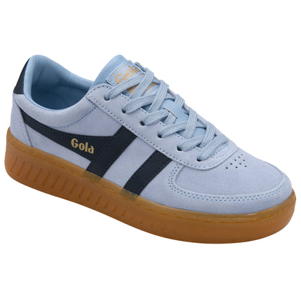 Gola Women's Grandslam Suede Trainer Air/Navy/Gum CLA589EY