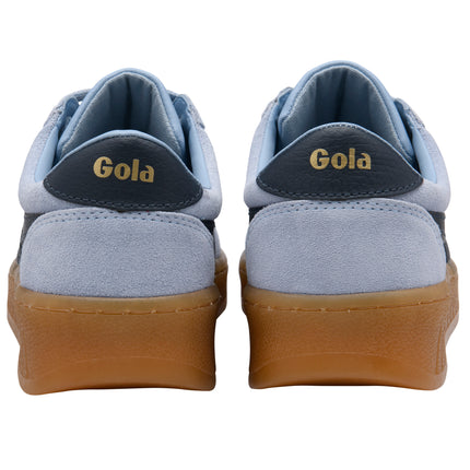 Gola Women's Grandslam Suede Trainer Air/Navy/Gum CLA589EY