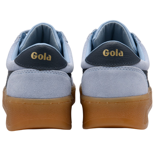 Gola Women's Grandslam Suede Trainer Air/Navy/Gum CLA589EY