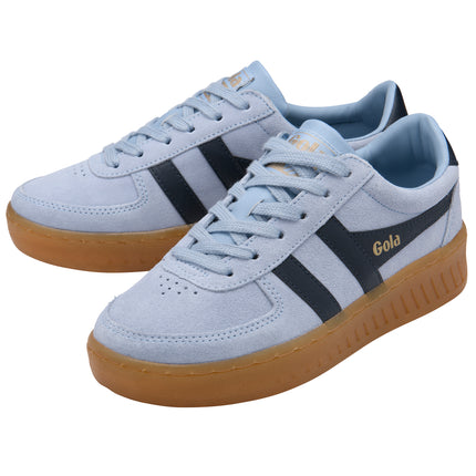 Gola Women's Grandslam Suede Trainer Air/Navy/Gum CLA589EY