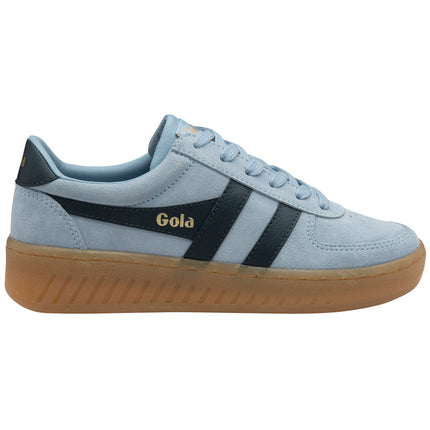 Gola Women's Grandslam Suede Trainer Air/Navy/Gum CLA589EY