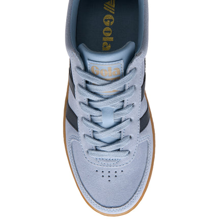 Gola Women's Grandslam Suede Trainer Air/Navy/Gum CLA589EY